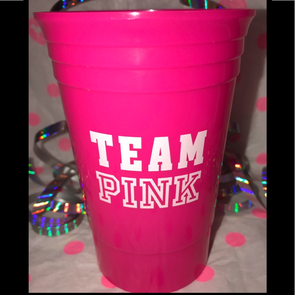 💕NEW VS PINK “TEAM PINK” PLASTIC CUP💕